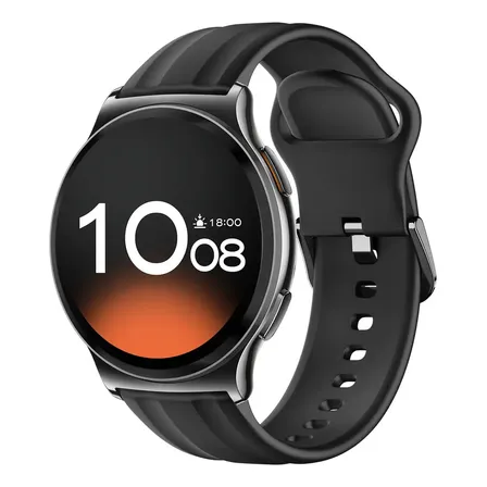 Smartwatch Haylou Solar Lite 2 Sport Preto, com Monitor de Ritmo Cardíaco e Tela LCD de 1.43"