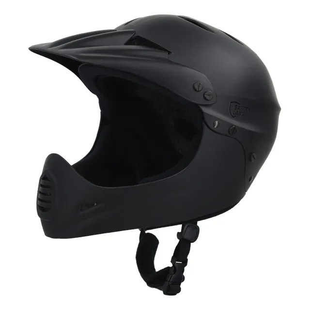 Casco Full-face Negro Safety Labs Stamina Para Ciclismo