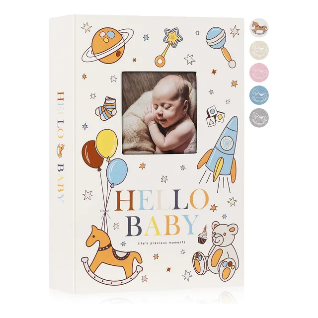 Álbum De Fotos De Bebé 4 X 6 Pulgadas 300 Bolsillos Lino