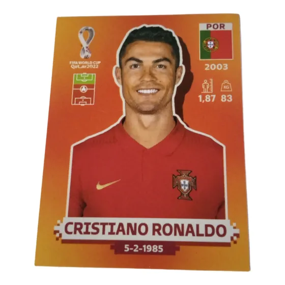 Lámina Panini Cristiano Ronaldo Mundial Fútbol Qatar 2022
