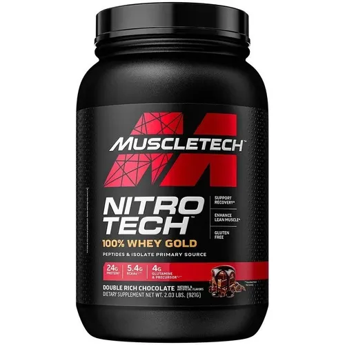 Proteina Nitro Tech Whey Gold Muscletech 2 Lbs Todo Sabor Sabor Double Rich Chocolate