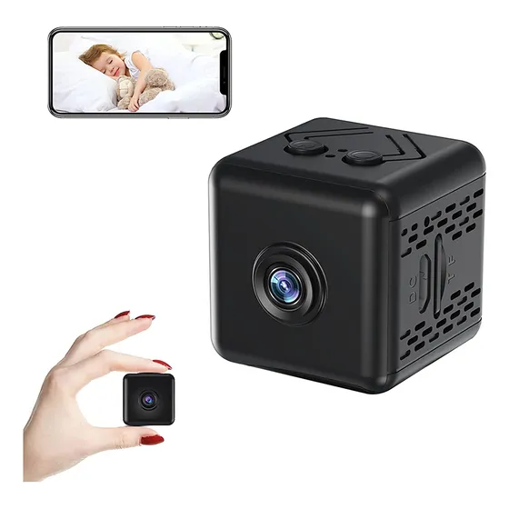 Mini Cámara Espía Wifi Hd De Visión Nocturna Con Ir Alarma Hotu