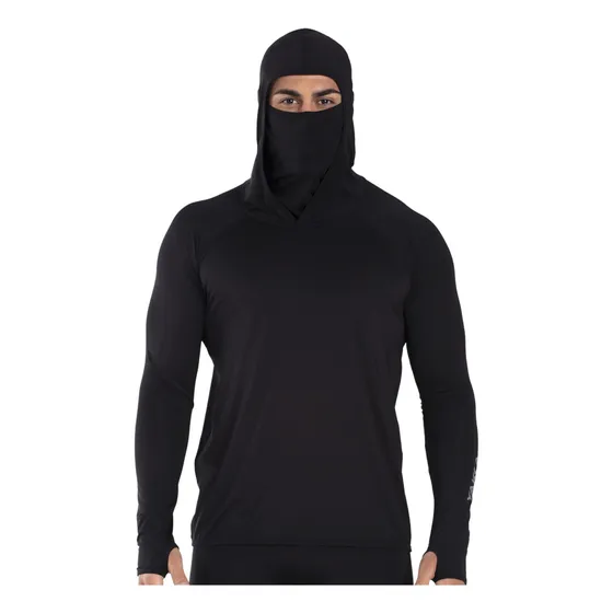 Remera Buzo Tecnica Capucha Cuello Pesca Protección Uv Yakka