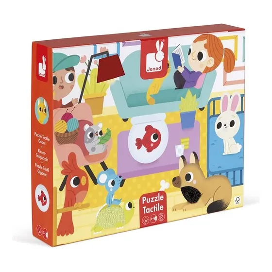 Puzzle Texturado Gigante 20 Piezas Animales Domesticos Janod