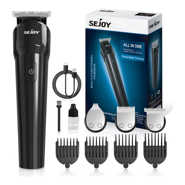 Sejoy Rasuradora Eléctrica Barba Afeitadora 3 En 1 Kit Recargable Cortapelos Para Hombre