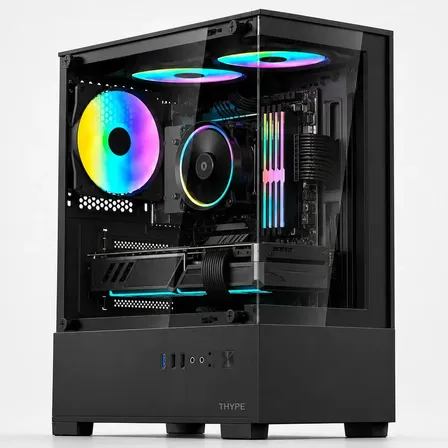 Gabinete Gamer Mid Tower Rgb Atx Em Vidro Temperado TH-G2GAMER THYPE