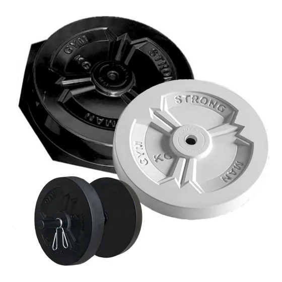 Forma Para Fabricação De Anilhas E Halteres Cimento - An0403 Cor Preto