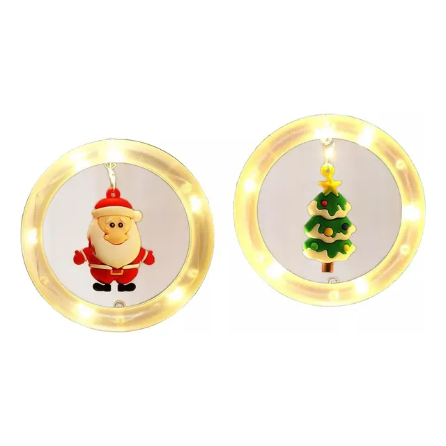 Cortina Led 10 Mini Aros Navidad 3m