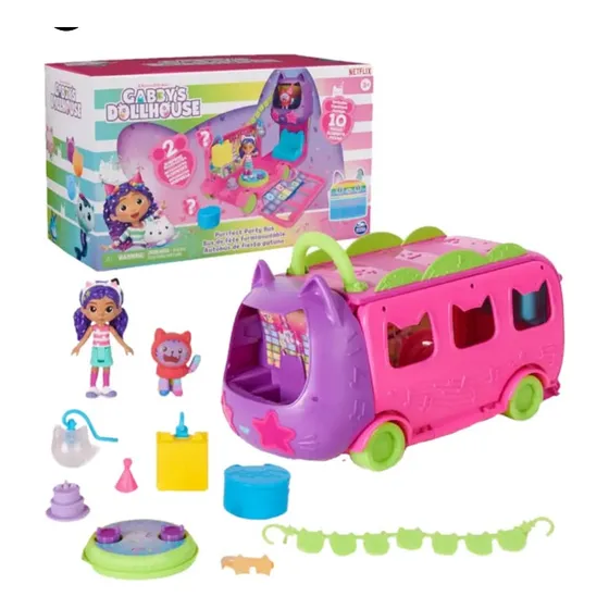 Casa De Gabby Fiesta En Autobús Juego Muñecas 2m