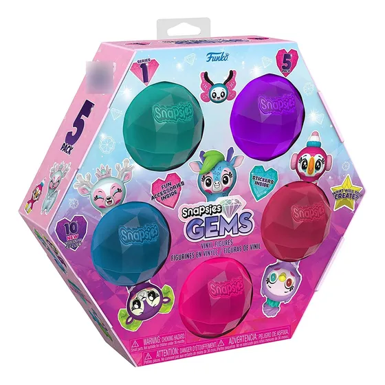 Sets De Muñecos Snapsies Wave 3 Gems Paquete De 5