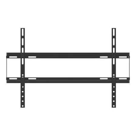 Suporte Tv Fixo Ultra Slim Universal Lcd Led Plasma Smart Tv 37' A 75' Polegadas De Aço Carbono Resistente Sbrp604 Brasforma Preto