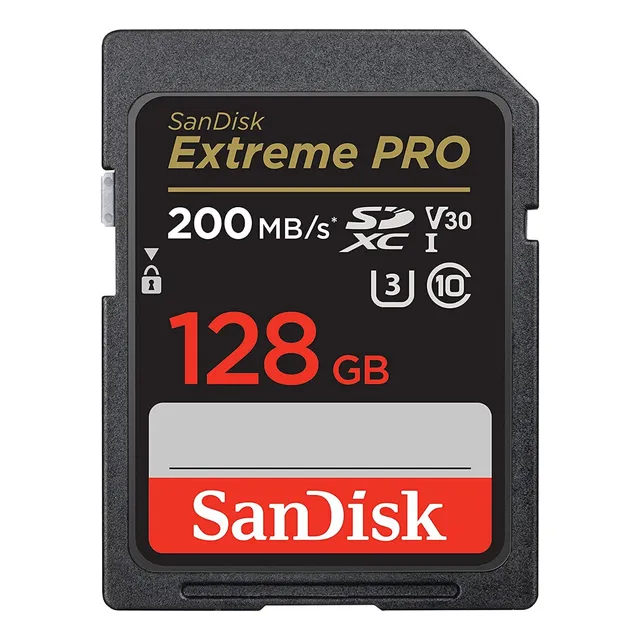 Tarjeta Sdxc 128 Gb Sandisk Extreme Pro V30 Sd Uhd 200 Mb/s