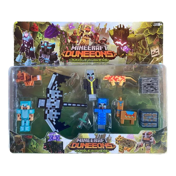 Set De Muñecos Minecraft My World Accesorios