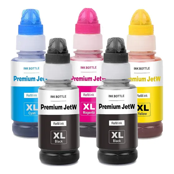 5x Tinta Para Brother Btd60 Bt5001 Dcp-t420w T510w T520w Tinta 200ml Super Black 100ml Yellow 100ml Magenta 100ml Ciano