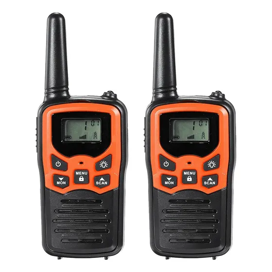 New Conjunto De 2 Unidades De Rádio Walkie-talkie Portátil