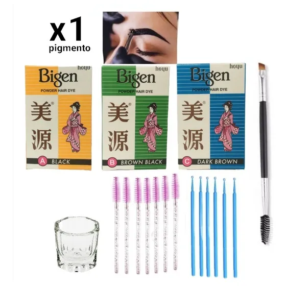 Pigmento Para Cejas Tinte Para Cabello Bigen Maquillaje 