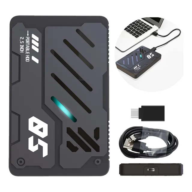 Disco Duro Móvil Mecánico Rgb De 2,5 Pulgadas 1tb, 130mbps