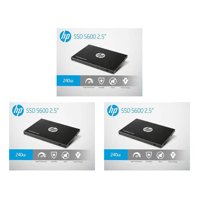 Kit De 3 Disco Solido Hp 240gb Ssd Interno S650 560/490 Mbs Negro