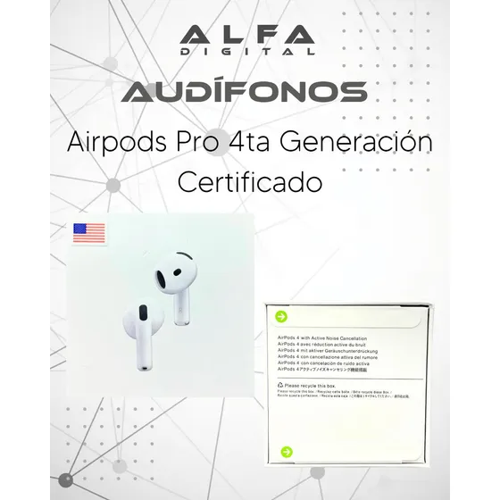 Audifonos AirPods Pro 4ta G Certificado
