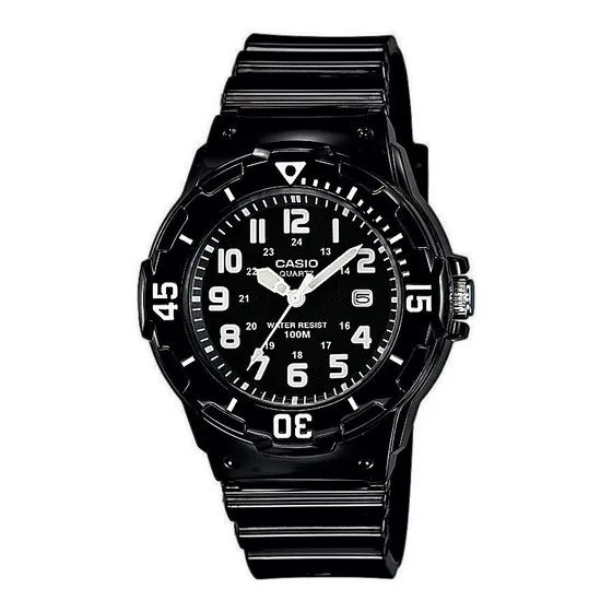 Reloj pulsera Casio LRW-200H-2B con correa de resina color negro
