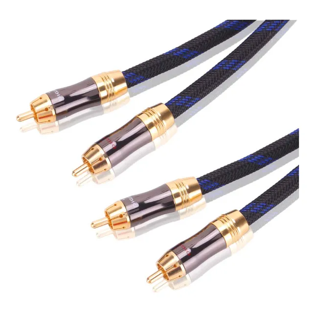 Kuyiohifi Cable De Audio Estéreo Dual De 2rca Macho A 2rca M