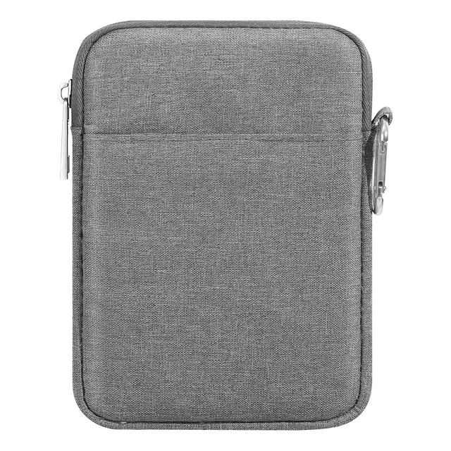 Funda De Transporte Gris Con Correa Para Tabletas De 7