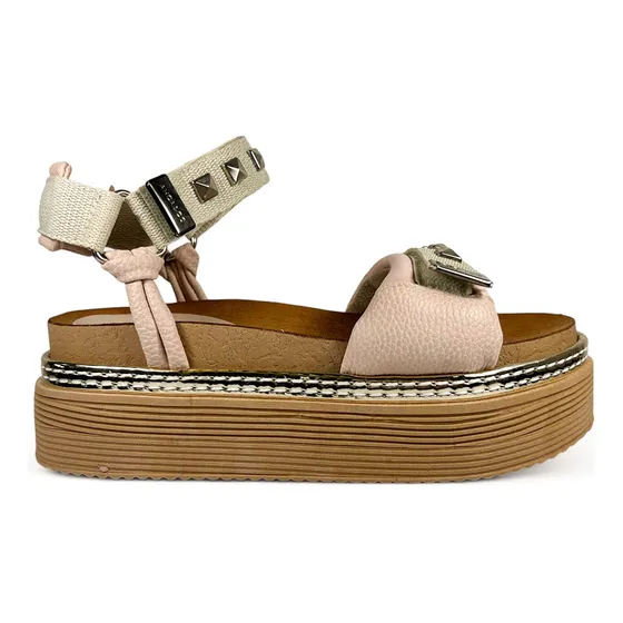 Sandalias Cuero Mujer Anca & Co Samoa