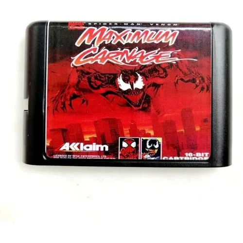 Spiderman Venom Maximum Carnage Portuguese Mega Drive Genesis