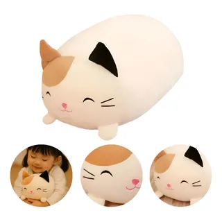 Almofada De Pelucia Gato Dormindo Super Macio Brinquedo Gato
