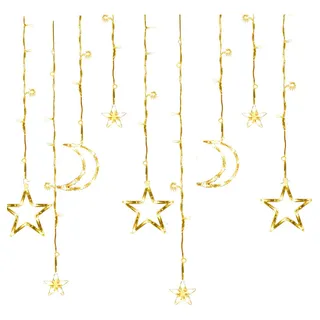 Star Moon En Color, 3,5 M, Enchufable [circular Europea De 2 Star Moon En Color, 3,5 M, Enchufable [circular Europea De 2