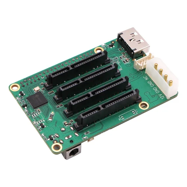 Hat Nas Raspberry Pi 5 - 4x Sata + 1x Esata - Radxa
