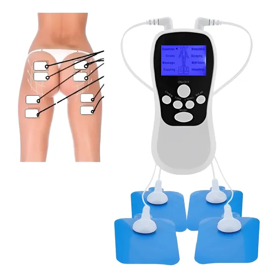 Electroestimulador Recargable 4 Electrodos Tonifica Reductor