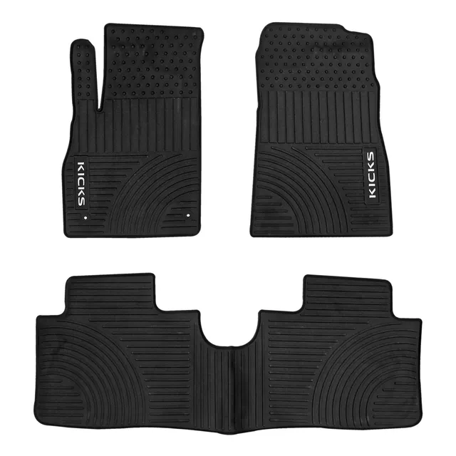 Juego Alfombras Spaco Látex Nissan Kicks Negro