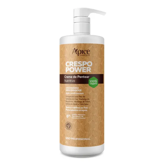 Creme De Pentear Nutritivo Apse Crespo Power 1 Litro