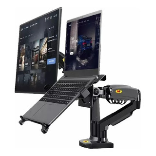 Base Doble Para Monitor Y Laptop Ergonomica Y Pantalla 22-32 Base Doble Para Monitor Y Laptop Ergonomica Y Pantalla 22-32
