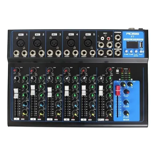 Consola Potenciada Mixer Behringer Europower Pmp 4000 1600w