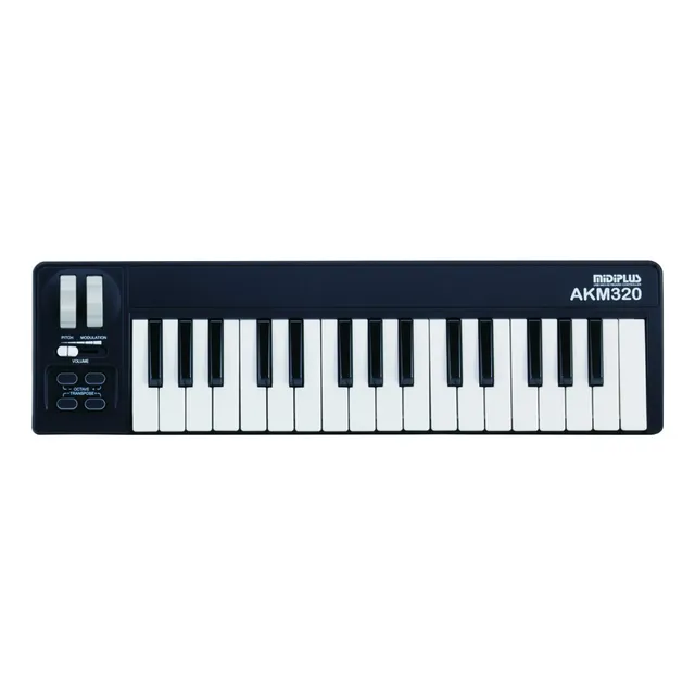 Teclado controlador MIDI Midiplus Akm320 32 teclas negro