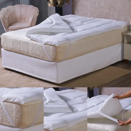 Protetor Pillow Top Cama Casal Viúva 1,88 X 1,28 Toque Macio