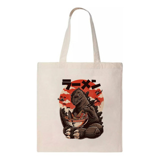 Tote Bag Bolsa Manta Godzilla Chibi Monstruo Tote Bag Bolsa Manta Godzilla Chibi Monstruo