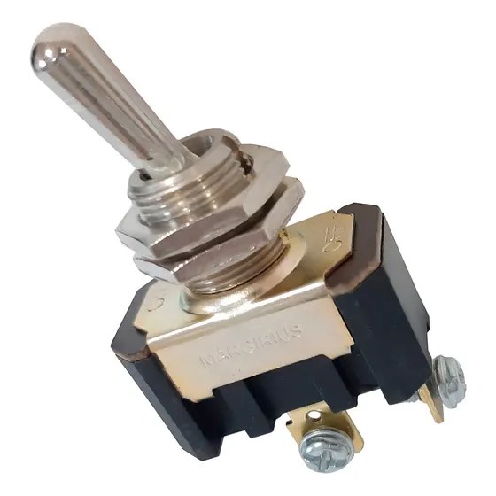 Chave C/alavanca De Metal Unipolar Lig/ Desl 15a Margirius Cor Preto