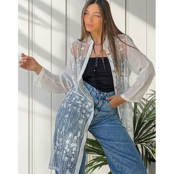 Vestido Camisero Kimono