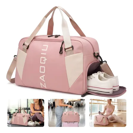 Bolsa Mala De Mão 10kg Feminina De Bordo Viagem Grande Rosa