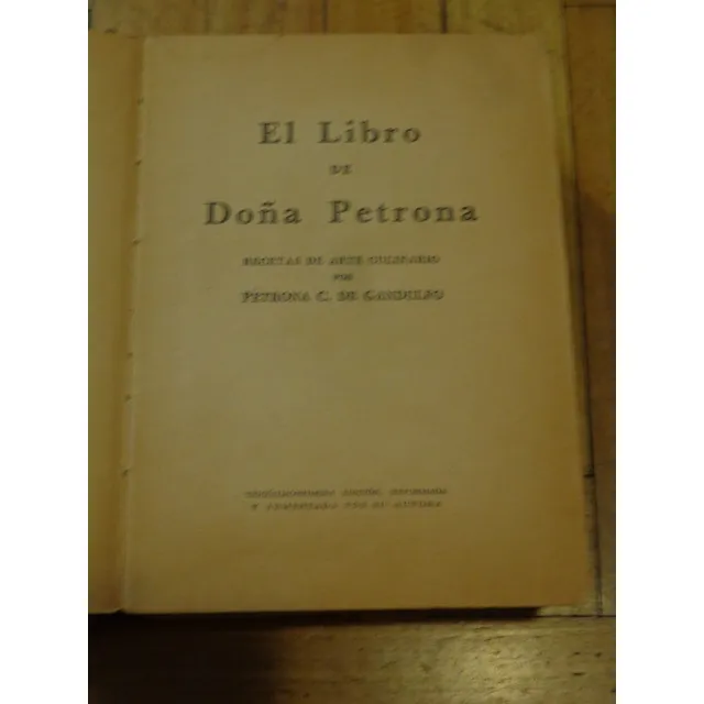El Libro De Doña Petrona. 1949. Ver Detalle