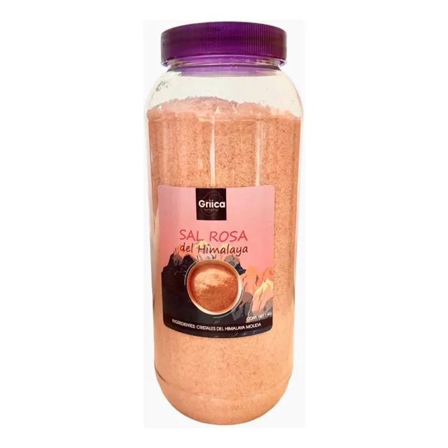 1 Kg Sal Rosa Del Himalaya Organica Molida Grano O Trozo