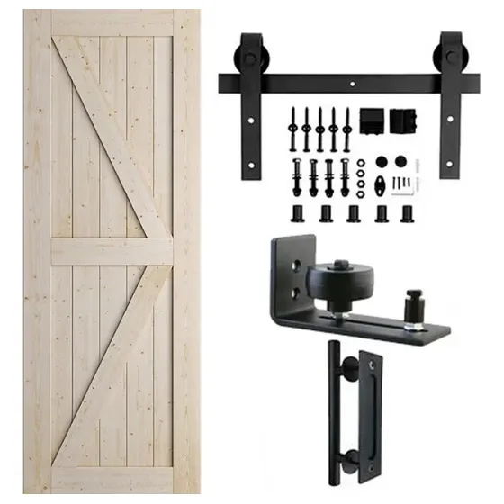 Set Corredera Granero 2mt Bighouse Color Cafe