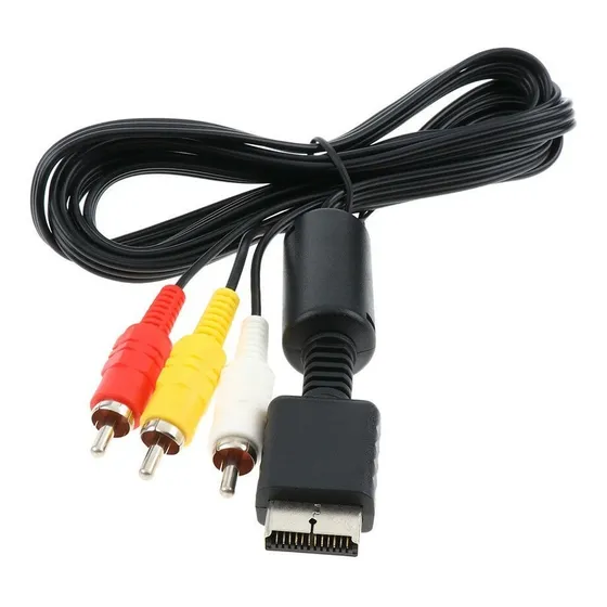 Cable Audio Y Video Rca A Tv Para Ps1, Ps2, Ps3