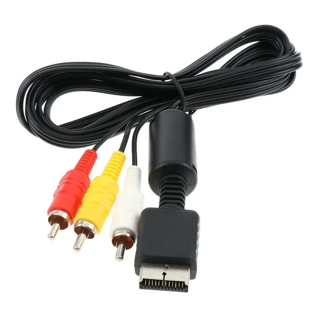 Cable Audio Y Video Rca A Tv Para Ps1, Ps2, Ps3