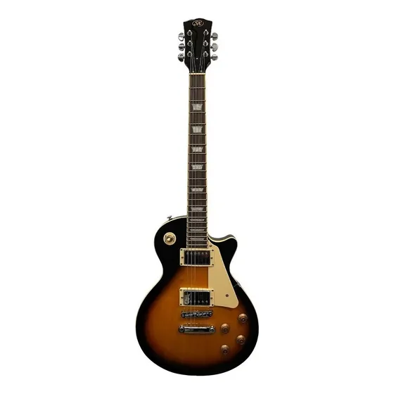 Guitarra eléctrica SX EF3 Series EF3 les paul de arce/caoba 2000 vintage sunburst brillante con diapasón de palo de rosa