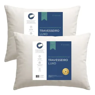 Kit C/2 Travesseiros Antialérgica 50x70