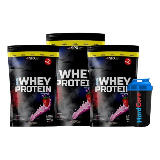 Whey Protein X 3 Kg Spx New York City + Vaso Shaker 
